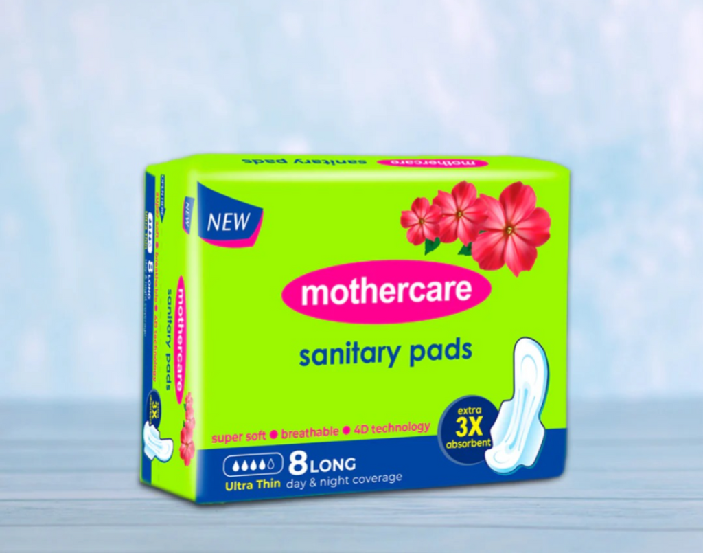 mothercare ultra thin long sanitary pads 8pcs