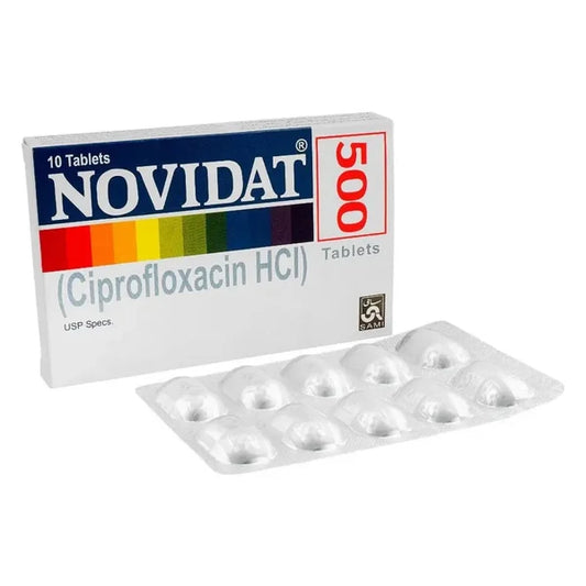 Novidat Tablets 500mg (1 Box = 1 Strip) (1 Strip = 10 Tablets)