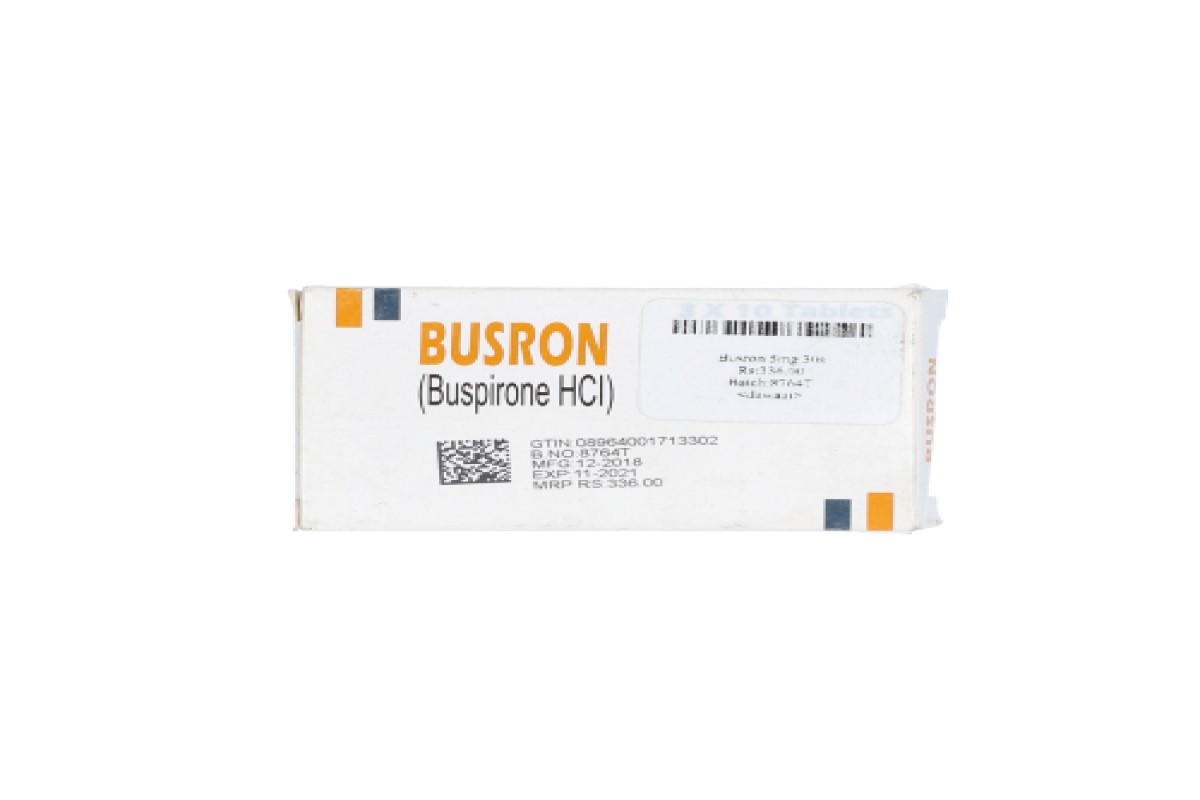Busron Tablets 5mg (1 Strip = 10 Tablets)