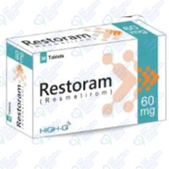 Restoram Tablets 60mg (1 Box = 3 Strips) (1 Strip =...