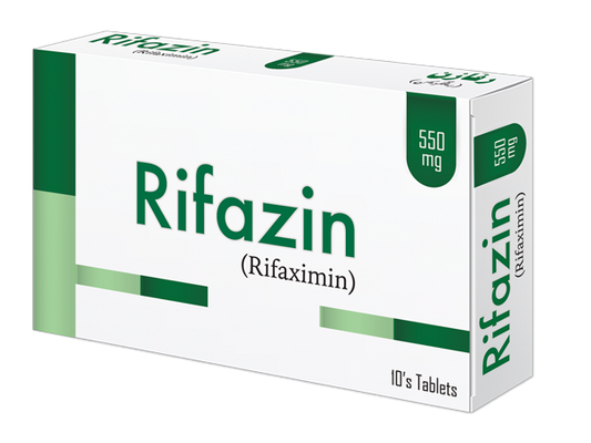 Rifazin Tablets 550mg (1 Box = 10 Tablets)