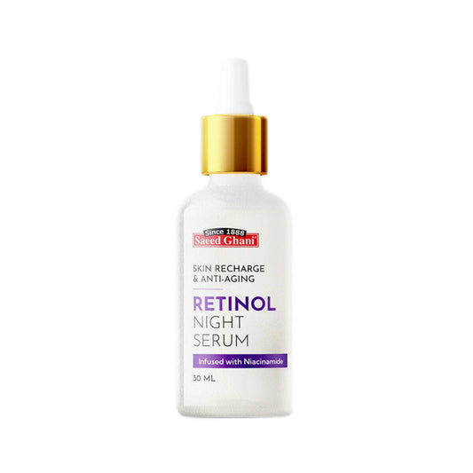 saeed ghani retinol skin recharge & anti-aging night serum 30ml