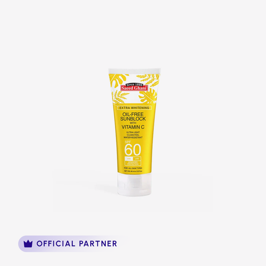 saeed ghani oil free sunblock spf 60 with vitamin c 100ml