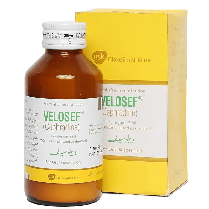 Velosef Suspension 125mg 90ml
