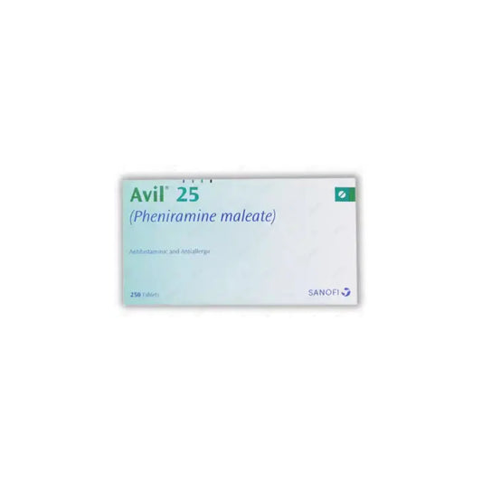 Avil Tablets 25mg (1 Strip = 50 Tablets)
