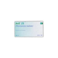 Avil Tablets 25mg (1 Strip = 50 Tablets)