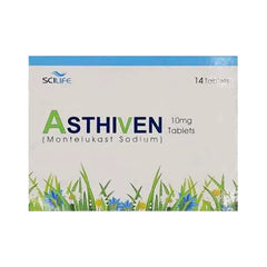 Asthiven Tablets 10mg (1 Box = 1 Strip, 1 Strip = 14 Tablets)