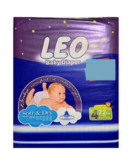 Leo Baby Diapers Mega Pack Large Size 4 72pcs
