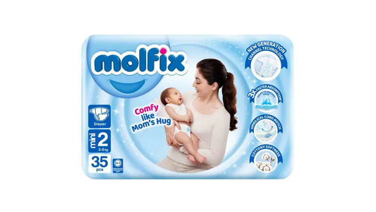 Molfix Baby Diapers Twin Diapers Mini Size 2 35pcs