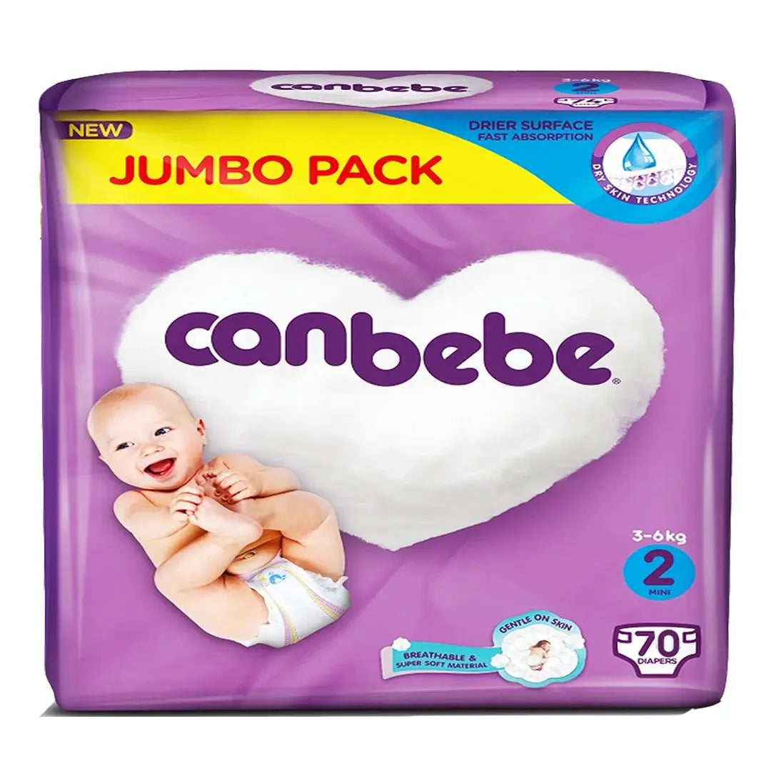 Canbebe Baby Diaper Mini Jumbo Size 2 70pcs