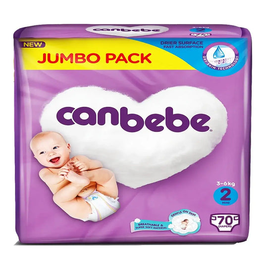 Canbebe Baby Diaper Mini Jumbo Size 2 70pcs