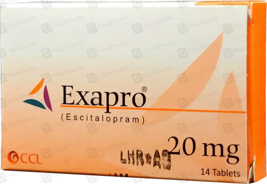 Exapro Tablets 20mg (1 Box = 1 Strip, 1 Strip = 14 Tablets)