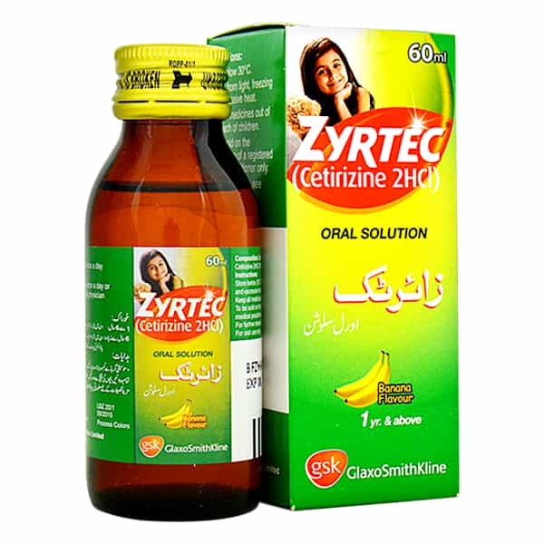 Zyrtec Syrup 60ml 5mg/5ml