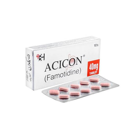 Acicon Tablets 40mg (1 Box = 1 Strip)