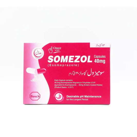 Somezol Capsules 40mg (1 Box = 2 Strips)
