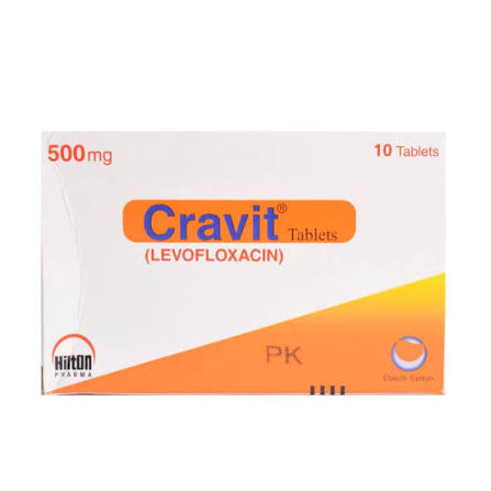 Cravit Tablets 500mg (1 Box = 1 Strip)