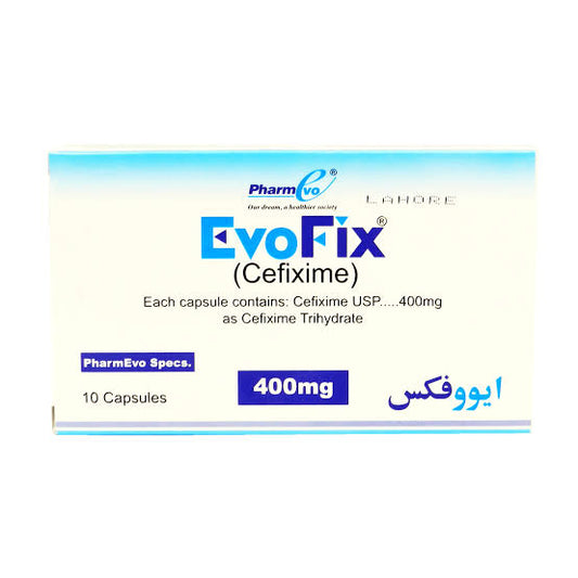 Evofix Capsules 400mg (1 Box = 1 Strip)