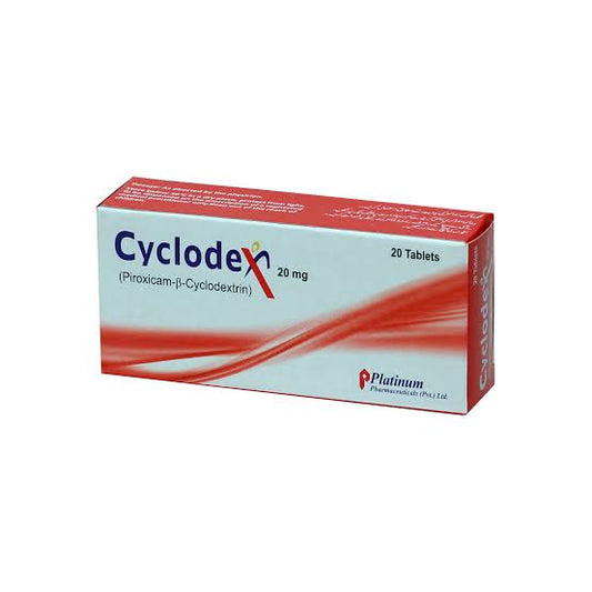 Cyclodex Tablets 20mg (1 Box = 2 Strips) (1 Strip = 10 Tablets)