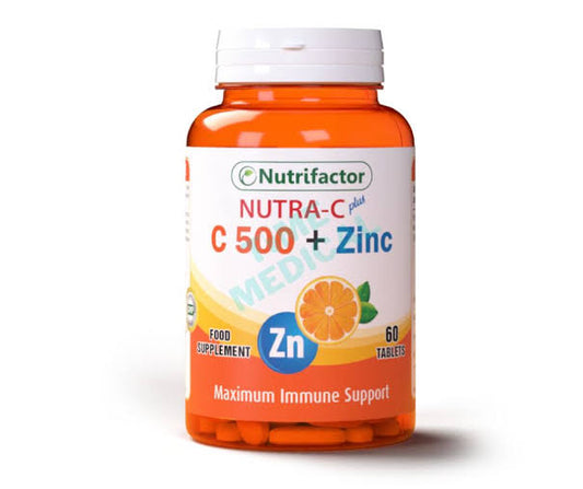 Nutrifactor Nutra-C Plus Tablets (1 Bottle = 60 Tablets)