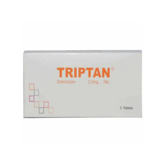 Triptan Tablets 2.5mg (1 Box = 1 Strip)