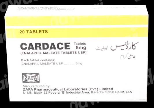 Cardace Tablets 5mg (1 Strip = 10 Tablets)