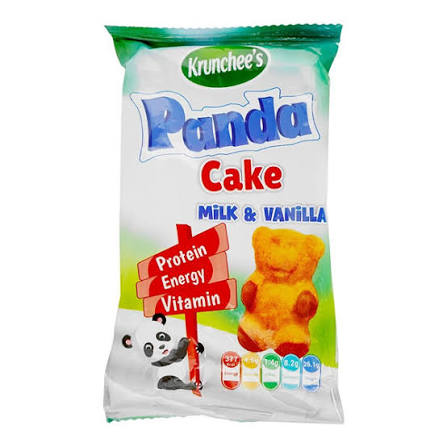 Krunchees Panda Cake Milk & Vanilla 25g