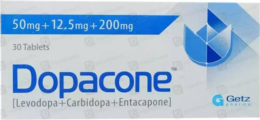 Dopacone Tablets 50mg+12.5mg+200mg