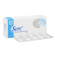 Serc Tablets 8mg (1 Strip = 10 Tablets)