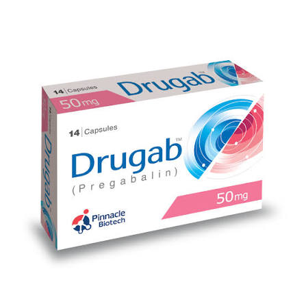 Drugab Capsules 50mg (1 Box = 2 Strips)
