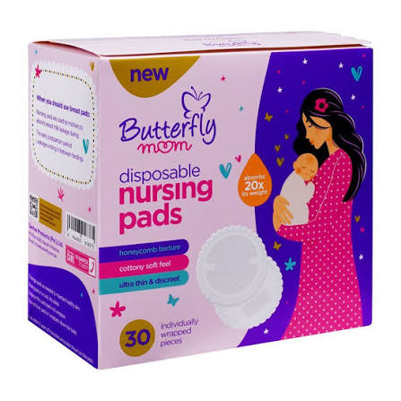 butterfly disposable nursing pads 30pcs