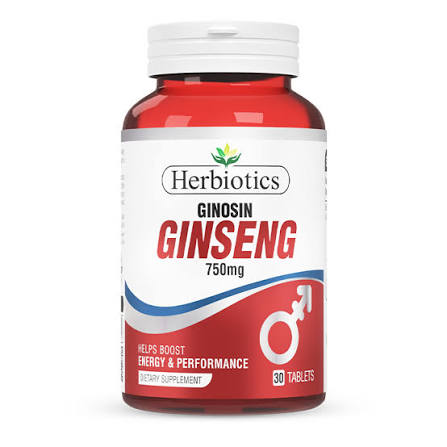 Herbiotics Ginseng Ginseng 750mg Tablets