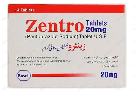 Zentro Tablets 20mg (1 Box = 1 Strip)