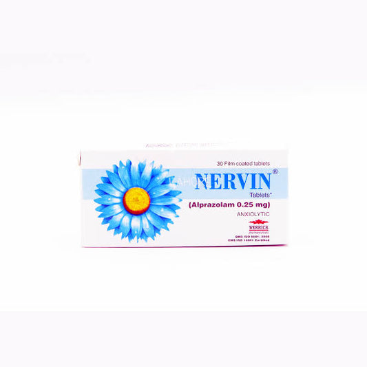 Nervin Tablets 0.25mg (1 Strip = 10 Tablets)
