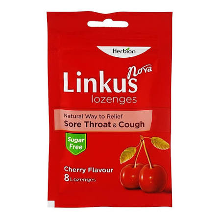 linkus nova lozenges honey lemonsugar free (1 strip = 8 lozenges)