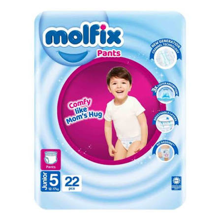 Molfix Baby Pants Twin Pack Junior Size 5 22pcs