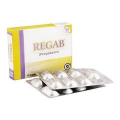 Regab Capsules 50mg (1 Strip = 14 Capsules)