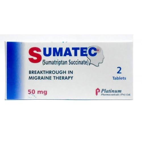 Sumatec Tablets 50mg (1 Box = 1 Strip)