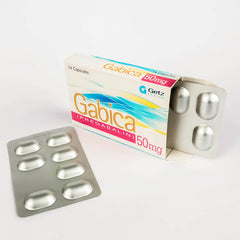 Gabica Capsules 50mg (1 Strip = 7 Capsules)