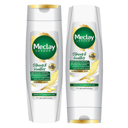 meclay london strong & healthy shampoo white 185ml