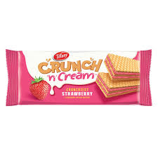 Tiffany Crunch N Cream Strawberry Wafer 135g