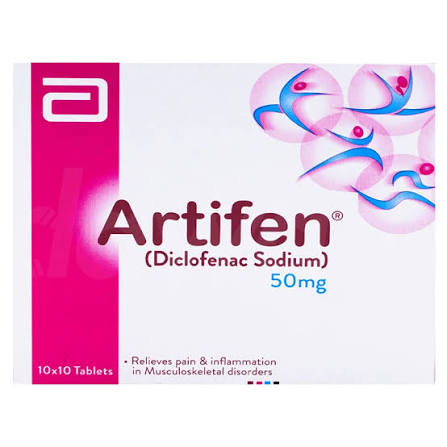 artifen tablets 50mg (1 strip = 10 tablets)
