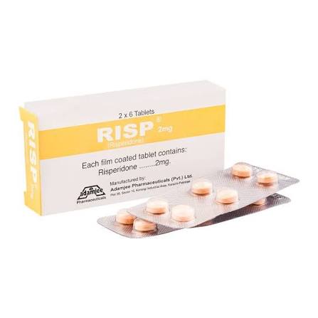 Risp Tablets 2mg (1 Box = 2 Strips, 1 Strip = 6 Tablets)