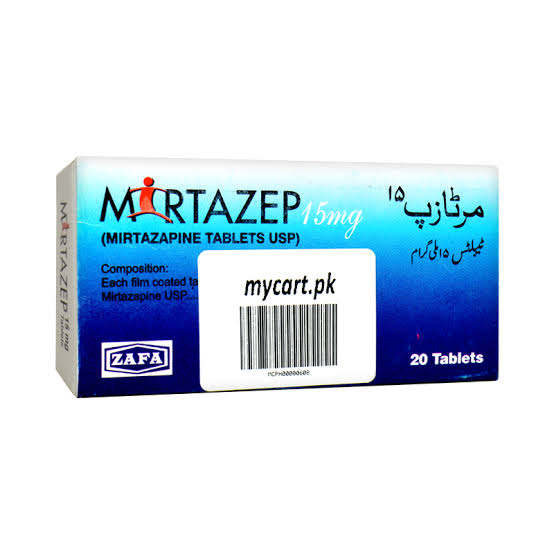 Mirtazep Tablets 15mg (1 Box = 2 Strips)