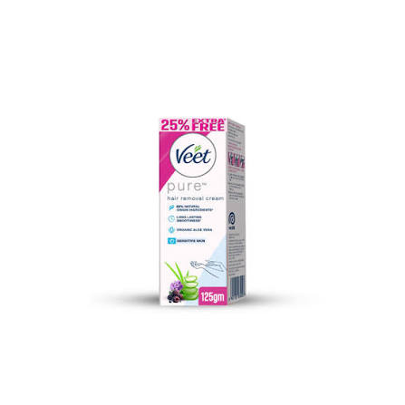 veet pure hair removal cream for dry skin 125g