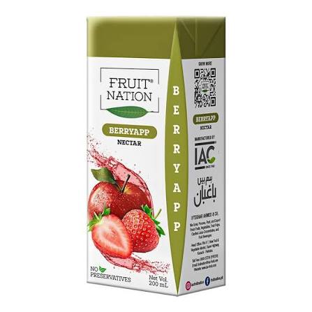 Fruit Nation Berryapp Nectar 200ml