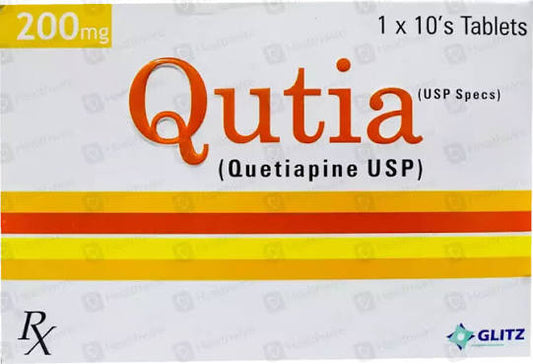 Qutia Tablets 200mg (1 Box = 1 Strip)