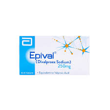 Epival Tablets 250mg (1 Box = 10 Strips)