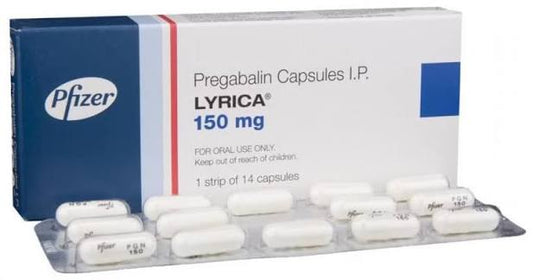 Lyrica Capsules 150mg (1 Box = 1 Strip, 1 Strip = 14 Capsules)