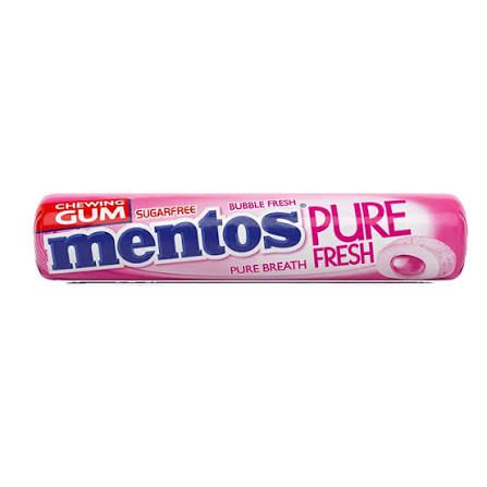 Mentos Gum Bubble Fresh Sugar Free 9pcs