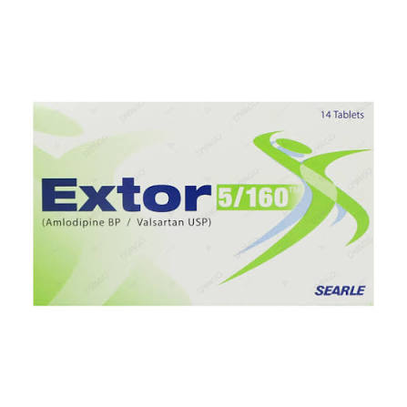 Extor Tablets 5mg/160mg (1 Box = 1 Strip)